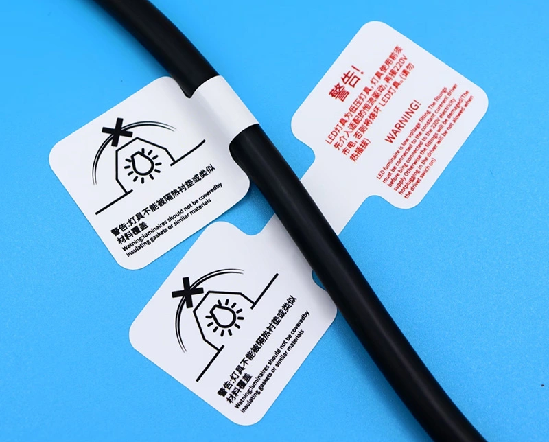 Anti Slip Power Cord Label