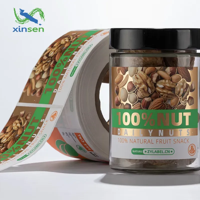 Papierowa etykieta na przekąskę