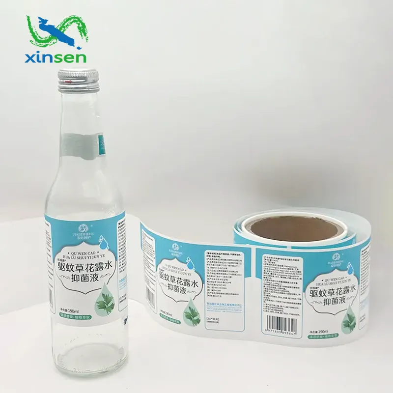 Wodoodporna etykieta produktu do pielęgnacji skóry